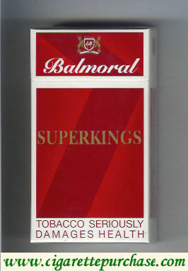 Balmoral superkings cigarettes red
